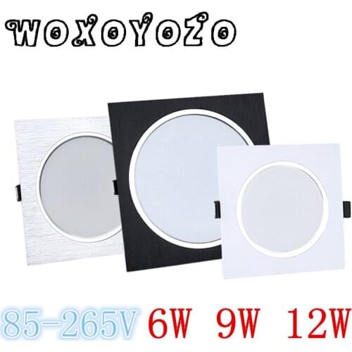 LED lamp 110V / 220V Spot light For Home LED Ceiling Downlight Recessed 6w 9W 12W With LED Driver Lighting for Living Room