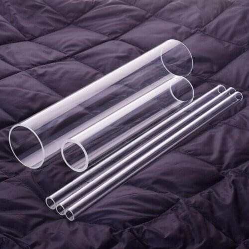 5pcs High borosilicate glass tube,Outer diameter 12mm,Thickness 1.5mm,Full length 600mm,High temperature resistant glass tube