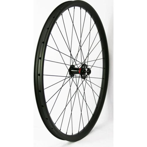 29er wheel mtb carbon rim 29 inch all mountain 29'' 35mm front wheel novatec D041SB hub 5*100mm quick release carbon mtb wheel