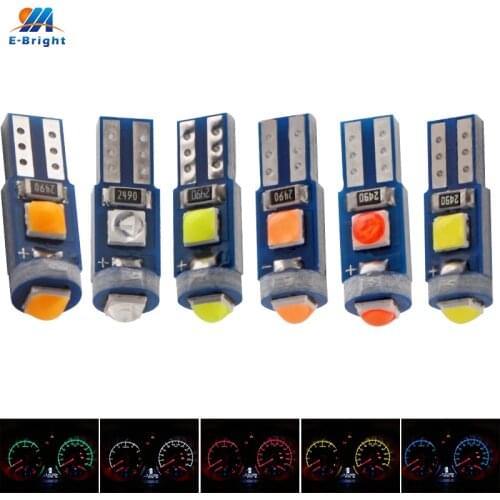 YM E-Bright 10X T3 3030 3 SMD 12V Dashboard Warning Light Instrument Interior Light White Red Blue Green Yellow Pink Ice Blue