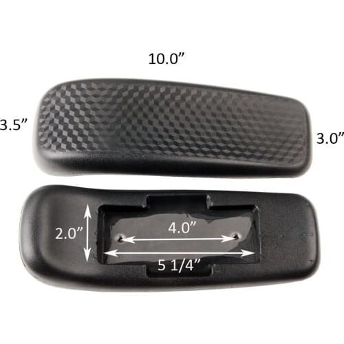 1 Pair PU Leather Office Home Computer Chair Replacement Pressure Relief Arm Pads Caps Armrest Univeral 4" Mounting Hole