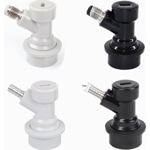 1PCS Beer Keg Connector Dispenser Ball Lock Keg Disconnect Liquid / Gas Connectors 1/4'' Swivel Nut Homebrew Brewing Equip Tools