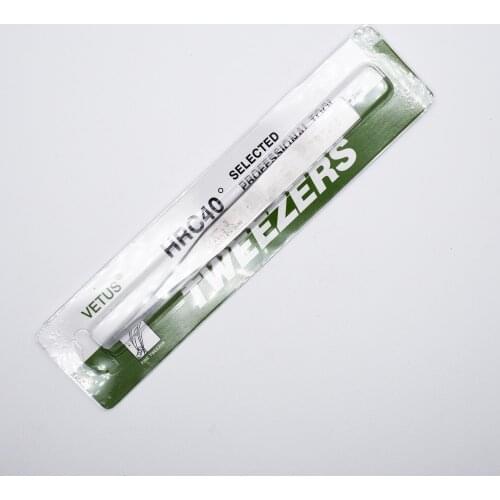 1Pc Genunie VETUS Stainless Steel Eyelash Straight Tweezers High Precision ST-16