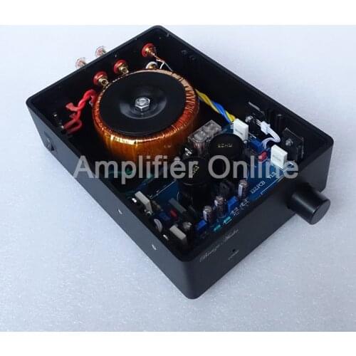 1PCS Champagne Gold/Black Music box A1 MARANTZ HIFI HDAM Circuit Power Amplifier 50W+50W AP42
