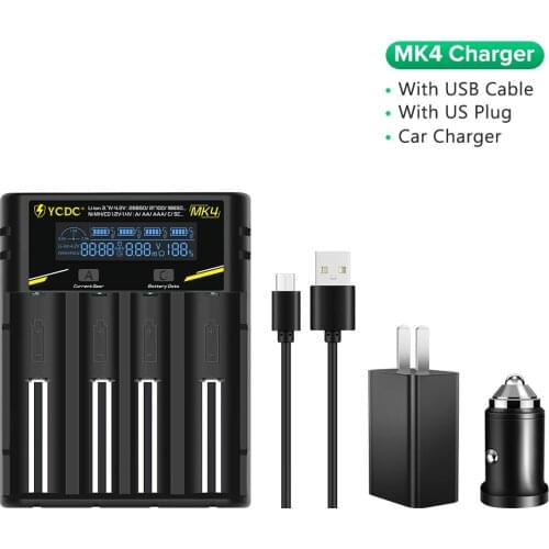 18650 Intelligent Lithium Battery Charger for 26650 21700 10440 14500 16340 AA AAA NiMH Smart Charger For Rechargeable Batteries