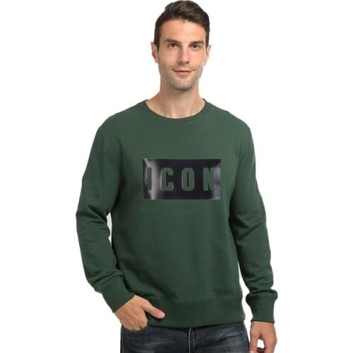 2020 high quality Fashion Brand Icon Sweatshirt Funny Casual hip hop hoodies men Print Pattern capless men Clothing