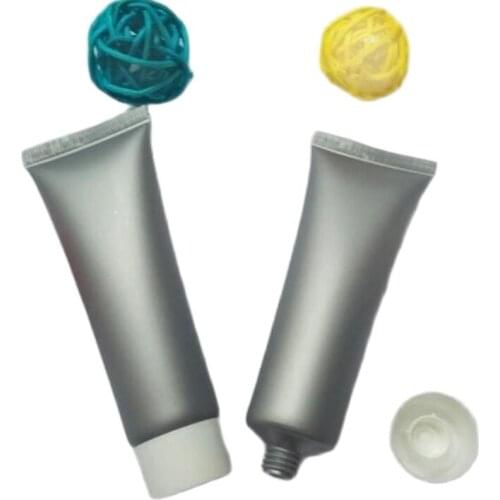 30ml grey soft tube or mildy wash tube or butter tube or handcream tube with white lid can used for eye cream container