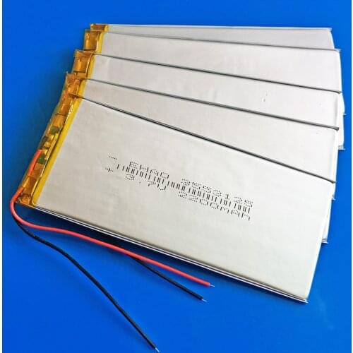 5 pcs 3.7V 2200mAh lipo polymer lithium Rechargeable battery 3553125 for MP3 GPS navigator DVD power bank Tablet PC