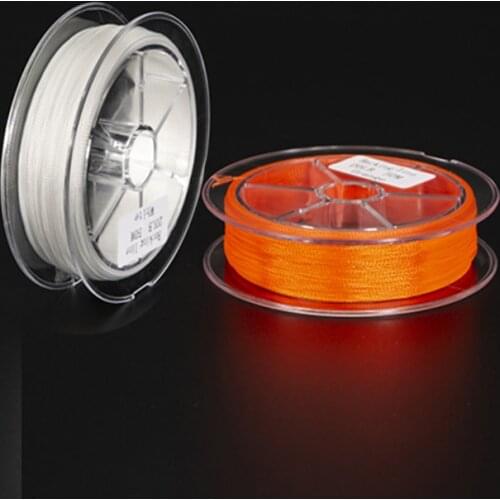 50m Dual-color Design Dacron Fishing Line Fly Fishing Polyester Unwaxed Prep Line Cup Filler Line Giant Wrestling Line Prep Line