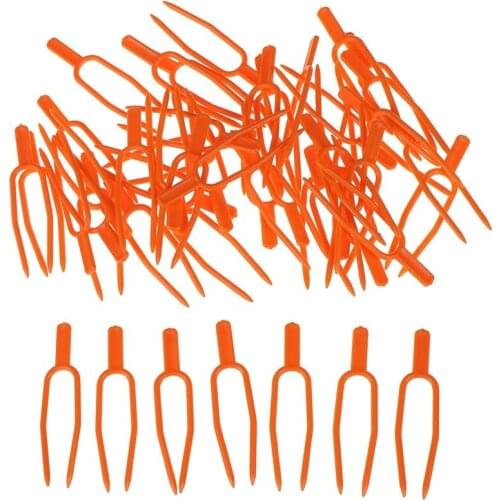 50pcs/pack Plastic plant clips fixing fastening clamp strawberry farming clip