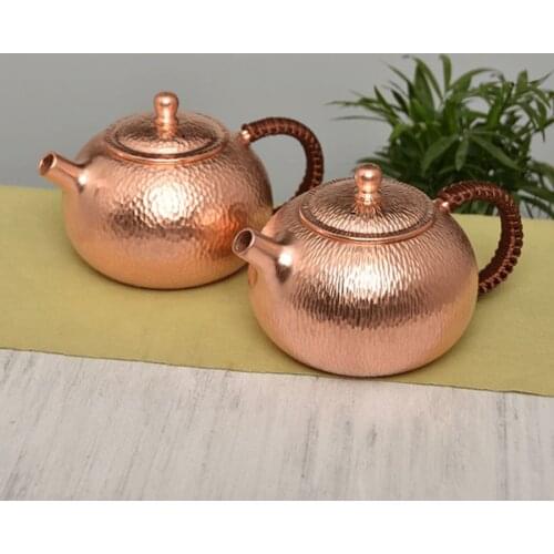500ML Tea pot Pure Copper Handmade Chinese Style Kettle Kung Fu Tea Drinkware Tableware