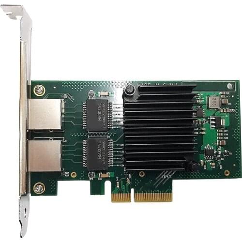 Dual Port RJ-45 10/100/1000Mbps PCI-Express X 4 Gigabit Ethernet Server Adapter Dual Port Network Interface Controller