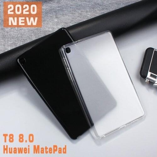 Tablet case For 2020 Huawei MatePad T8 8.0 inch TPU Soft back cover for MatePad T8 Kobe2-L09 Kobe2-L03 Slim translucent case