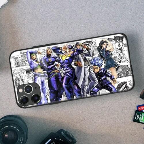 Diamond Is Unbreakable JoJos Bizarre Soft TPU Glass Phone Case for IPhone SE 6s 7 8 Plus X Xr Xs 11 12 Mini Pro Max Samsung