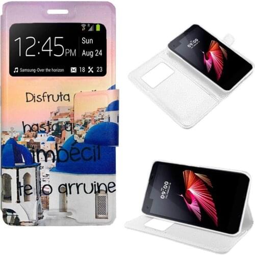 Case Flip Cover LG X Screen Drawings Greece