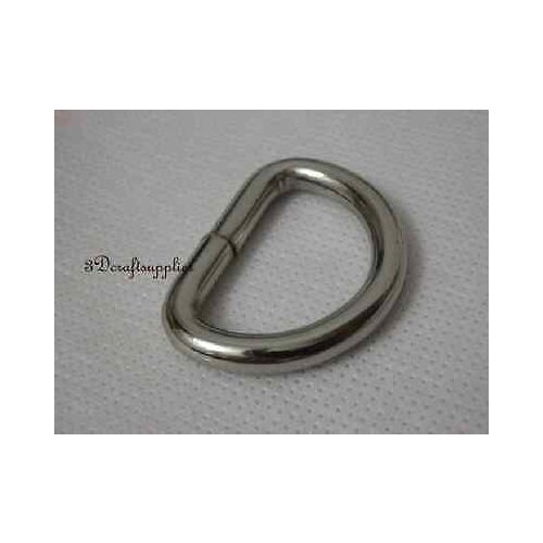 D ring d-rings purse ring Webbing Strapping nickel 1 1/2 inch 38 mm 10pcs U61