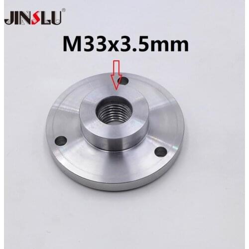 M33x3.5mm M33 Spindle Thread chuck Flange Back Plate base plate Adapter Plate K11-80 K12-80 K11-100 K12-100