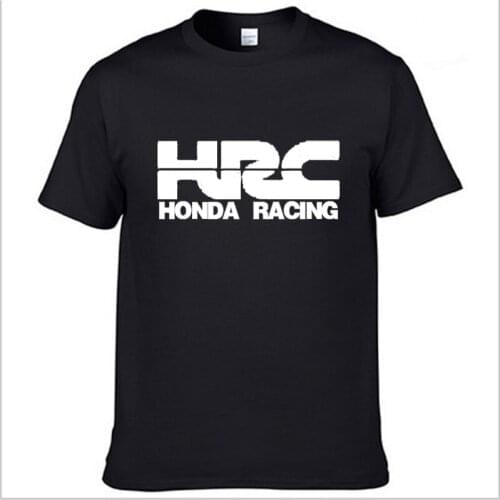 Mens Short Sleeve HRC race motorcycle T-shirt Summer casual male solid colour Cotton Tshirts Fashion HipHop Harajuku Men Clothes
