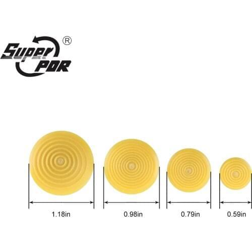 Super PDR Tools Paintless Dent Repair Kit 4 Pcs Yellow Plastics Glue Tabs Car Dent Suction Cups For PDR Dent Pullers Ferramentas