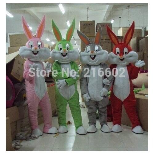 Bugs bunny mascot adult costume mascot costume sales customized mascot costume for Halloween party costumes