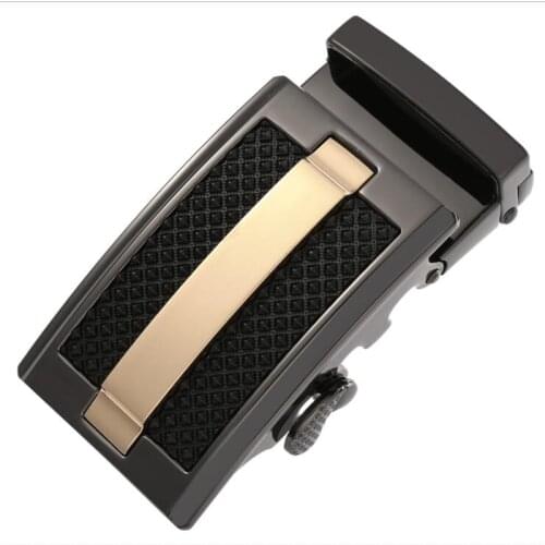 Fashion Mens Business Alloy Automatic Buckle Unique Men Plaque Belt Buckles for 3.5cm Ratchet Men Apparel Accessories LY187514