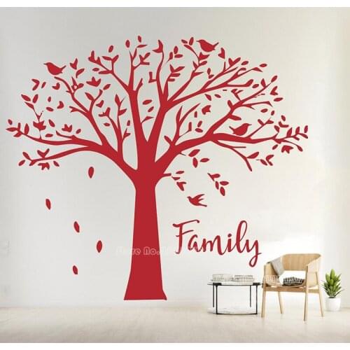 Fashion Family Tree Wall Stickers Living Room Bedroom Vinyl Wall Decals For Baby Kids Room Home Decoration Wallpaper LL2502