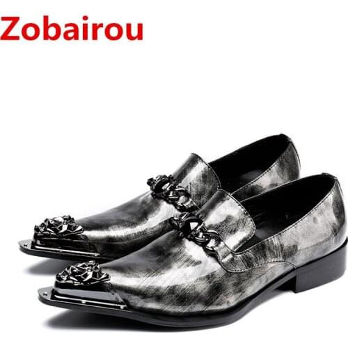 Black blue oxford shoes for men genuine leather dress shoes pointy loafers summer vintage wedding prom shoes