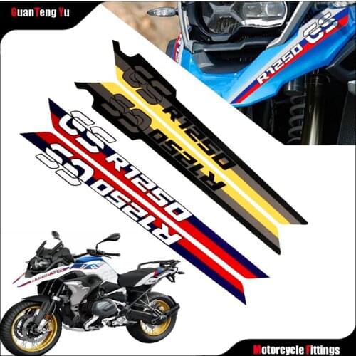 For BMW R1250GS R1250GSA 2018-2020 40th Anniversary New motorcycle front fairing pull plate sticker decorative decal protector