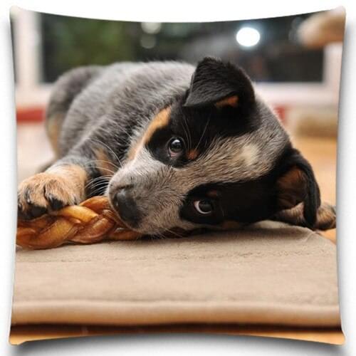 A dog Home Seat Hotel Pillow Case Cushion Hope Happy Cover Couch Square Cotton Polyester 5 size 9 style Christmas gift