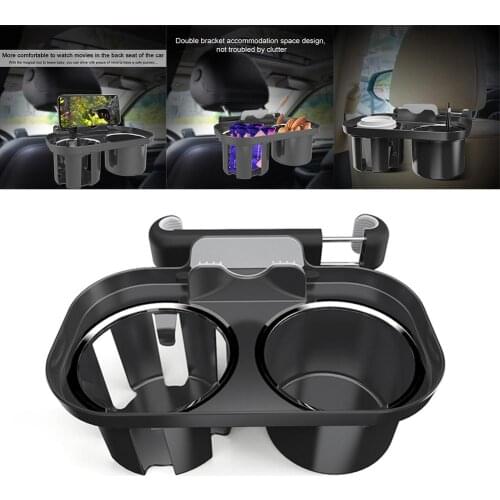 Organizer Car Rear Storage Snack Tray Car Beverage Cup Holder Dining Tray Holder Seat Back Storage Holder Car Accessories