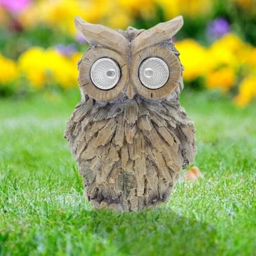 Solar Powered Garden LED Light Owl Animal Shape Lawn Garden Decor Ornament Waterproof Outdoor Solar Lamps