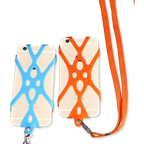 Silicone Cell Phone Lanyard Holder Case Cover Phone Neck Strap Necklace Sling For Smart Mobile phone lanyard