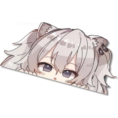 Personality Anime Botan Peek Cartoon Big Head Vinyl Car Sticker Scratch Cover Decal Window Bumper Stickers Apply To Car Window