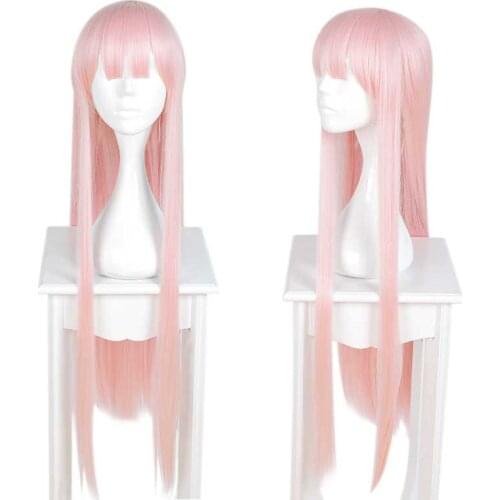 DARLING In The FRANXX Cosplay Headwear 02 Cosplay Synthetic Hair Zero Two 100cm Pink Long Synthetic Hair for Women