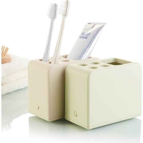 1PC Plastic Toothbrush Holder Toothpaste Storage Rack Tooth Brush Dispenser Bathroom Organizer Accessories Tools