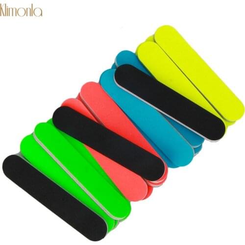 10pcs Mini Nail File Blocks 150/180 Sanding Buffer Files Gel Polish Tips Cuticle Remover Manicure Salon Tools
