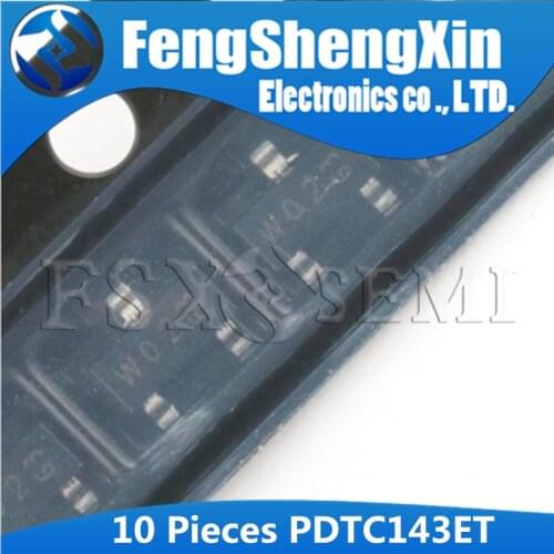 10pcs PDTC143ET SOT-23 PDTC143ET-215 SOT23 PDTC143 W02 SOT TRANSISTOR DIGITAL