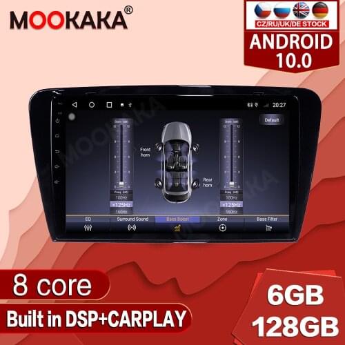 Android 10.0 128G For Skoda Octavia 2013-2018 Car Multimedia Player Radio GPS Navigation Auto Stereo Recorder Unit Audio