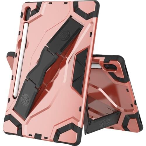Armor Shockproof For Samsung Galaxy Tab A S6 10.5 2019 T860 T865 Case Silicone TPU + PC Holder Cover Tablet Case + PenFilm