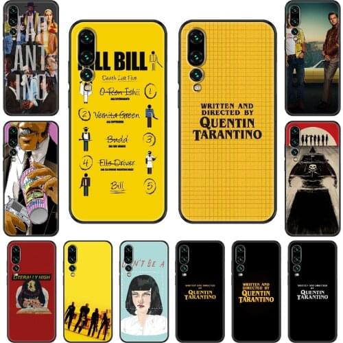 Written Directed Quentin Tarantino Phone case For Huawei P 8 10 20 30 Smart Plus 2019 Z Lite Pro 2017 2019 black luxury