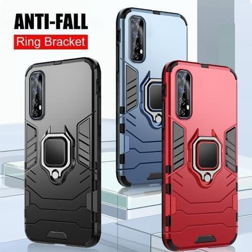 Realmi c21 case car magneti holder phone shell for oppo realme c21 c 21 21c 6.5" anti-fall phone cover coque realmy c21 7