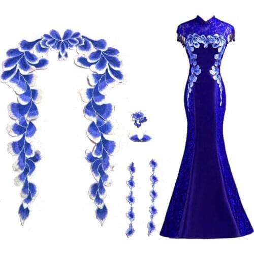 Embroidery Flower Sew On Patch Applique diy Crafts Stiker for Jeans Hat Bag Clothes Skirt Wedding Dress Accessories Badges Patch