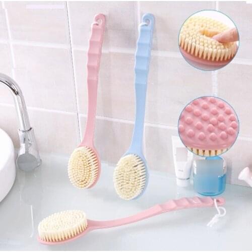 Bath Brush Long Handle Bathroom Accessories Skin Massage Body Back Exfoliation Tools Durable Bathroom Organizer Household Items