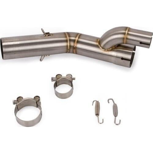 For BMW S1000RR S1000XR S1000R 2017 2018 Motorcycle Exhaust Pipe Muffler Mid Pipe Link Pipe Stainless Steel 304 Connection