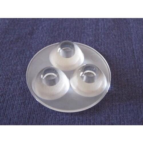 EIS-42 High quality LED Lens 3P, Size: 42X10.3mm, Degree: 45, Grinding surface, With 1mm step, PMMA Materials