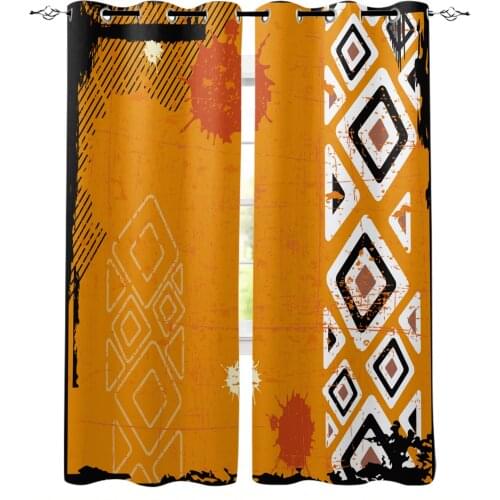 Indain Emblem Ethnic Windows Curtains For Living Room Bedroom Decorative Kitchen Curtains Drapes Treatments