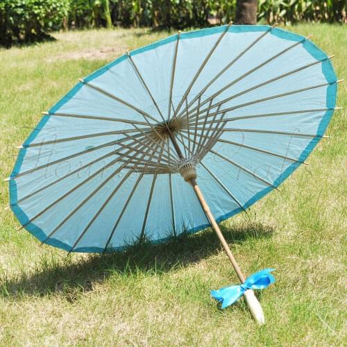 [ Fly Eagle ]100PCS Free Shipping Kids Oriental Traditional MAGIC Japanese Chinese Asian Umbrella Parasol Kasa 22in Blue