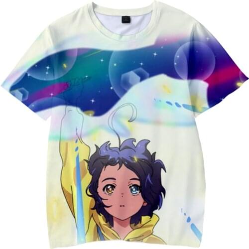 Anime Wonder Egg Priority Boys Girls Tshirt 3D Round Neck Tops Womens T shirt Summer Breathable Short Sleeve Men Tee Shirt