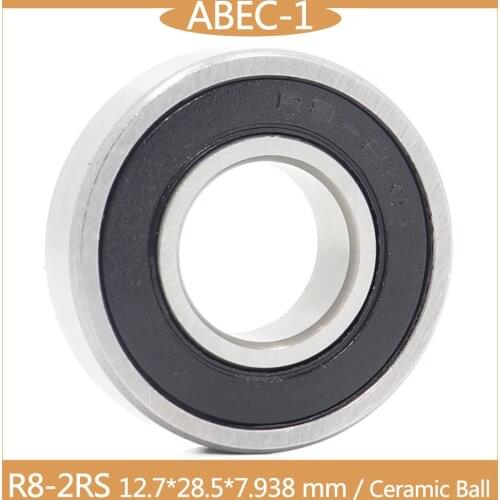 R8 Hybrid Ceramic Bearing 12.7*28.5*7.938 mm ABEC-1 ( 1 PC) Industry Motor Spindle R8HC Hybrids Si3N4 Ball Bearings 3NC R8RS