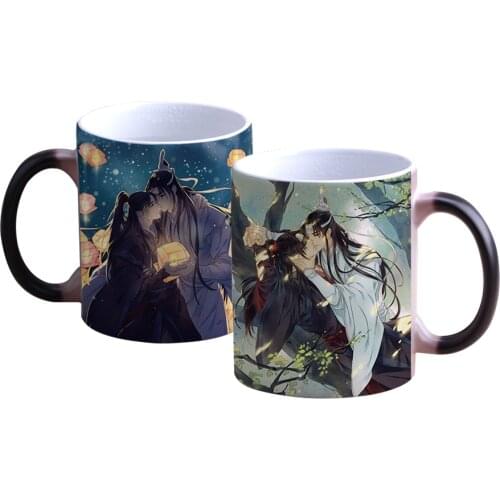 Grandmaster of Demonic Cultivation Wei Wuxian Lan wangji BL Mug Coffee Milk Water Color Cup Change Ceramics Mugs New Gift Hot